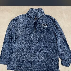 penn state Blue Sherpa Quarter-Zip Pullover